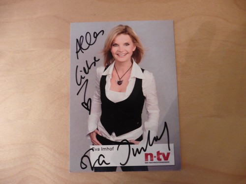 Eva imhof autogrammkarte - -,