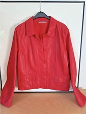 Lederjacke Milestone Rot Gr