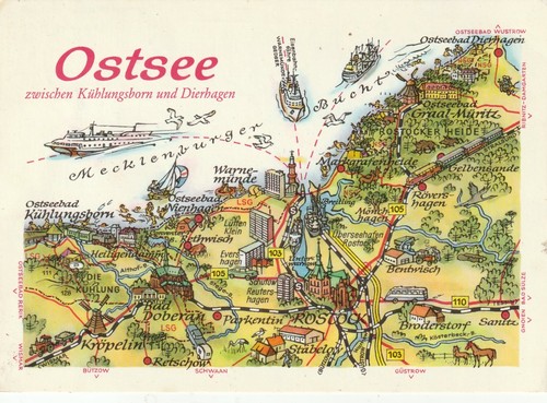 Ddr landkarten ostsee - landkarten-ak, "ostsee