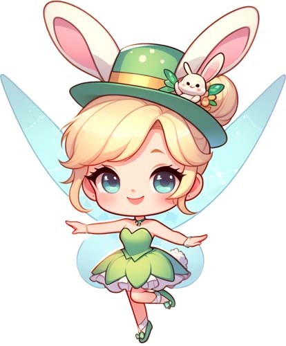 Bunte ostern tinkerbell fee - ostern,