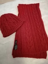 WALBUSCH Winterset - Strickschal und Mütze - Rot