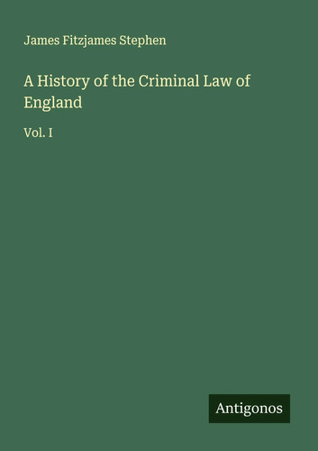History the criminal law - of,