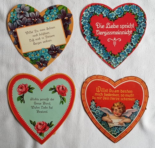 Alte stammbuchbilder herzen - alte,