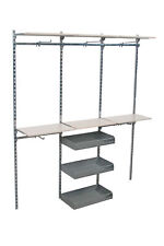 Wandregal Kleiderständer Rückwandsystem Ladeneinrichtung Laden-Regal Wandschiene