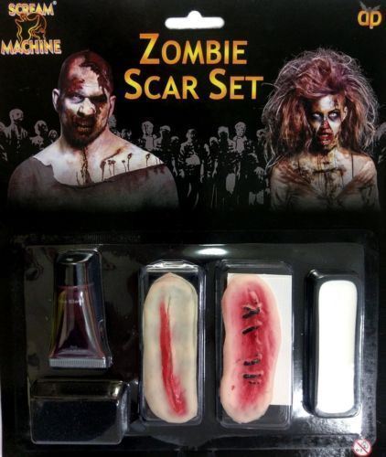 Zombie narbe set make up - -,