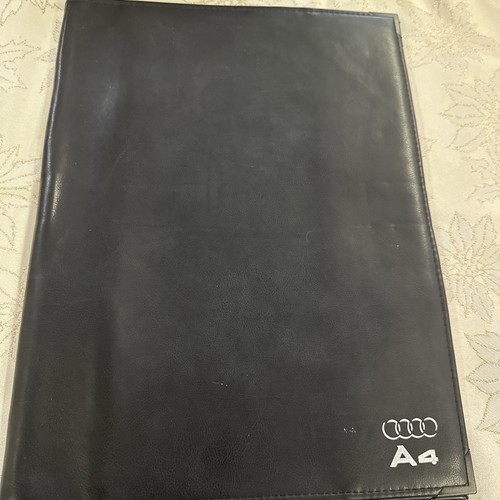 Audi bordmappe leder - b5,