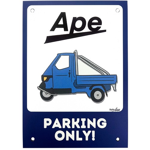 Schild ape cross parking only - ape,