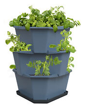 Gusta Garden 100331 Paul Potato Kartoffelturm Starter Set blau (3 Etagen) (Karto