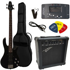 E-Bass JB10 schwarz, mit Set