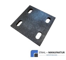 Ankerplatte Langloch Stahlplatte Kopfplatte Fußplatte Laserzuschnitte Stahl