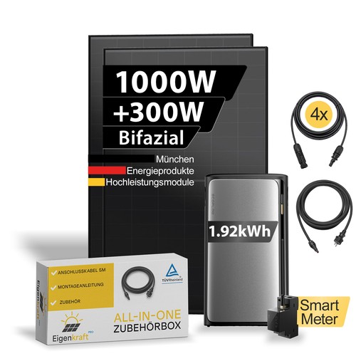 Balkonkraftwerk 1000w mit - 1000w,