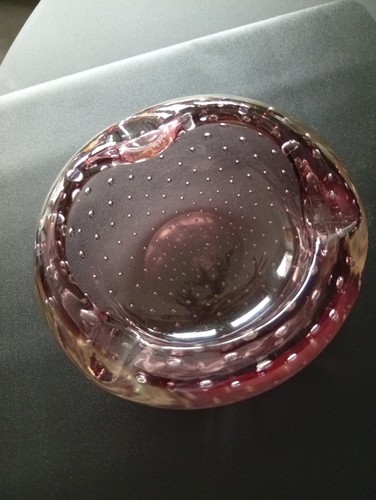 Murano aschenbecher rosa mit - murano, aschenbecher,