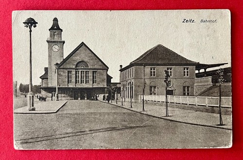 Zeitz 1918 bahnhof - , (