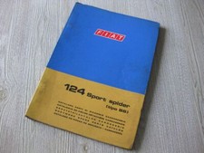 # FIAT 124 Sport Spider original Ersatzteilkatalog von 1970  Parts  FIAT#