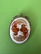 Brosche Anstecknadel Schmuck Meissener Porzellan