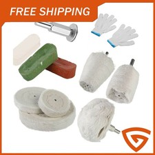 Politur Für bohrmaschine 11tlg DE Tool Polieraufsatz Felgen Polierscheibe Set