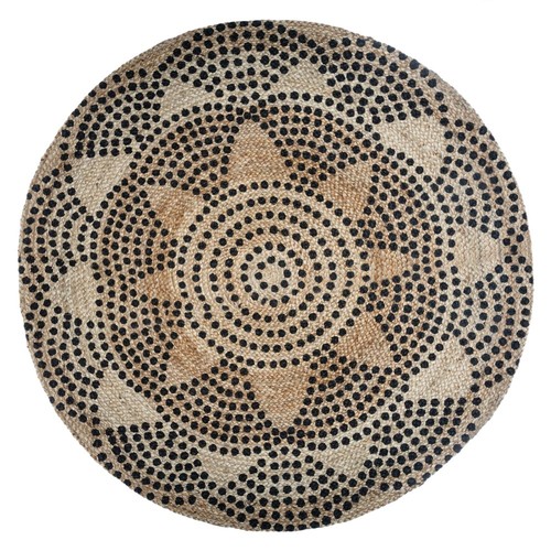 Jute teppich rund indischer - teppich,