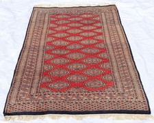Feiner PAKISTANISCHER TEPPICH Orientteppich 125x216cm handgeknüpft Wolle carpet