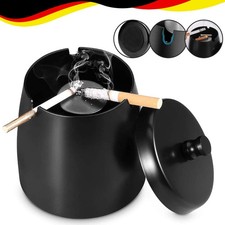 Sturmaschenbecher Aschenbecher mit Deckel, Edelstahl Aschenbecher für Draussen