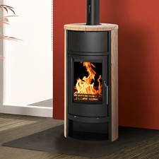 Kaminofen wasserführend Schmitzker Faro H2O Holzofen Beige Schwedenofen 8 kW