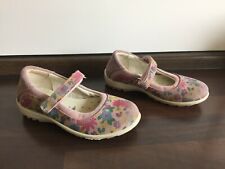 Sommerkind Ballerina mit Blumen Motiv und Glitzer, Gr. 25, Farbe: barbie/pink