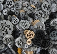 100 LEGO® TECHNIC Zahnräder bunt gemischt von klein bis groß