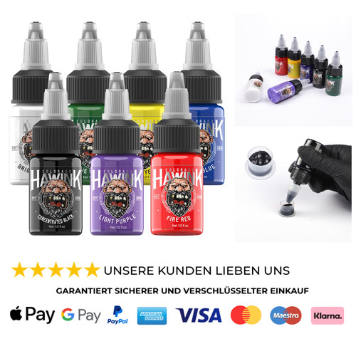 Tattoo farbe set flaschen - 7,
