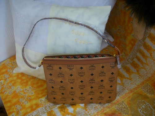 Mcm clutch pochette cognac neu - clutch,