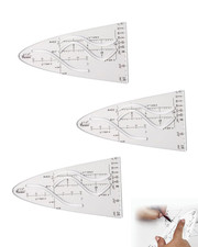 3 Stück Parabelschablone