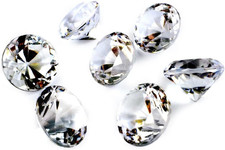 Kristallglas Diamanten 30 Stück Dekosteine Hochzeit Party Fensterdeko