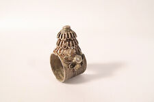 Alter Ring Hochzeit Pagode Silber Burma GU82 old silver ring Myanmar