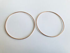 2 Bracelets Jonc Or 9K Gold