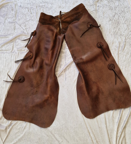 Vintage leder chaps - leder,