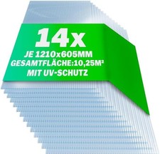 14 x Hohlkammerplatten