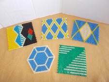 DDR Perlenuntersetzer 4 x