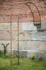 Wandrosenbogen Metall  B: 150cm/H:205cm, Rankbogen Rost, Metall-Bogen, Halbbogen