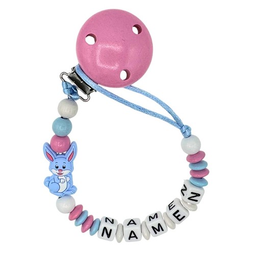 Schnullerkette mit wunschnamen - schnullerkette,
