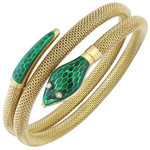 Armreif schlange diamanten - armreif,