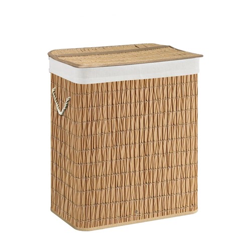 Rattan wäschekorb mit - mit, deckel