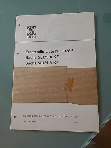 Sachs motorersatzteilliste - sachs,