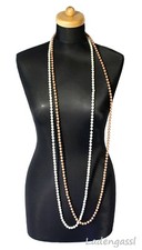 Kette XXL Perlen Lange Halskette Endlos Boho Edel Zeitlos 160cm| ID130,131