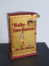 Antiker MS Volks Spar Automat für die Jugend Spardose Urlaub Blechspielzeug 30er