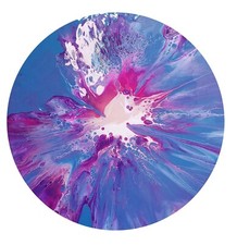  Bild abstract Acryl Pouring Fluid 50 cm dia, Leinwand #440