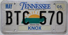 Tennessee Nummernschild USA