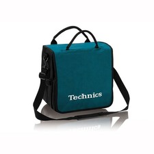 Technics DJ Record Bag Ruck Sack 50 Vinyl LP Türkis / Weiß Logo