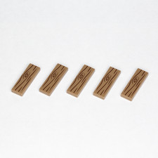 5x LEGO ® tile 1x3 wood