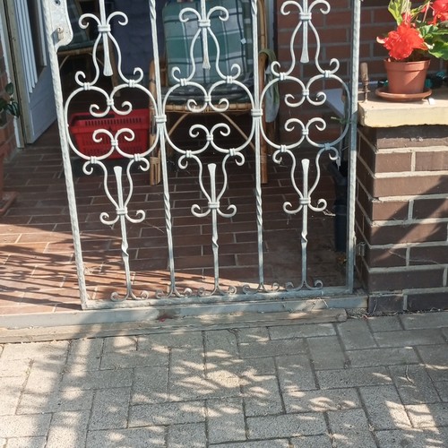 Schmiedeeisernes gartentor - schmiedeeisernes,