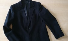 Steinbock Trachten Sakko Leder Wildleder Optik L 54 Jacke Alcantara schwarz