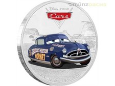 2 $ Dollar Disney Pixar Cars™ Doc Hudson™ Niue Island 1 oz Silber 2017