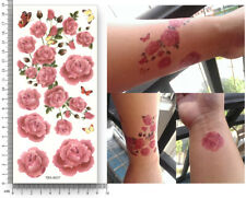 3D Rose Einmal Tattoos rote